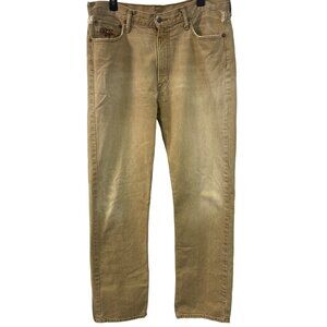 Polo Ralph Lauren Men's Tan Jeans relaxed fit Size 36 x 34 SKU 1972